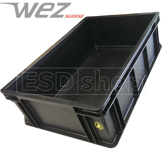 ESD tote box WEZ 18, 400x300x145 mm