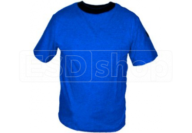 Wrap Analytiker mund ESD-shirt Blue